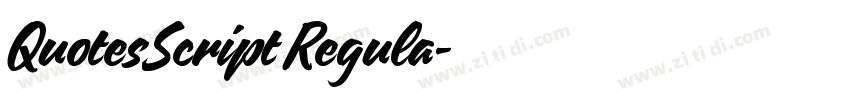 QuotesScript Regula字体转换 QuotesScript Regula字体转换